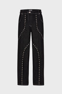 WAGGMI HALO Embellished Denim Pants kadın denim pantolon, ürün görseli