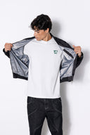WAGGMI NOIR Bomber erkek bomber ceket, manken üzerinde